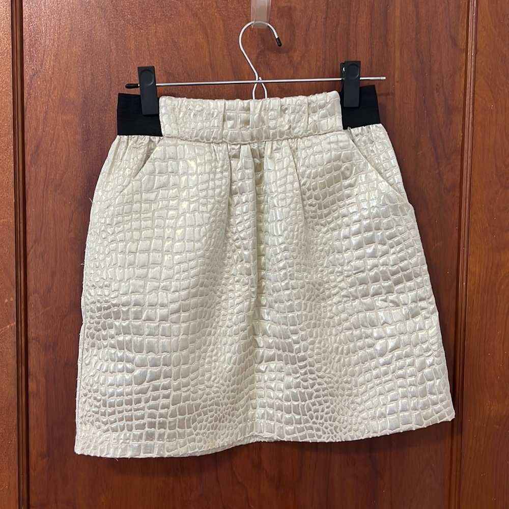 Gold Snake Skin Skirt